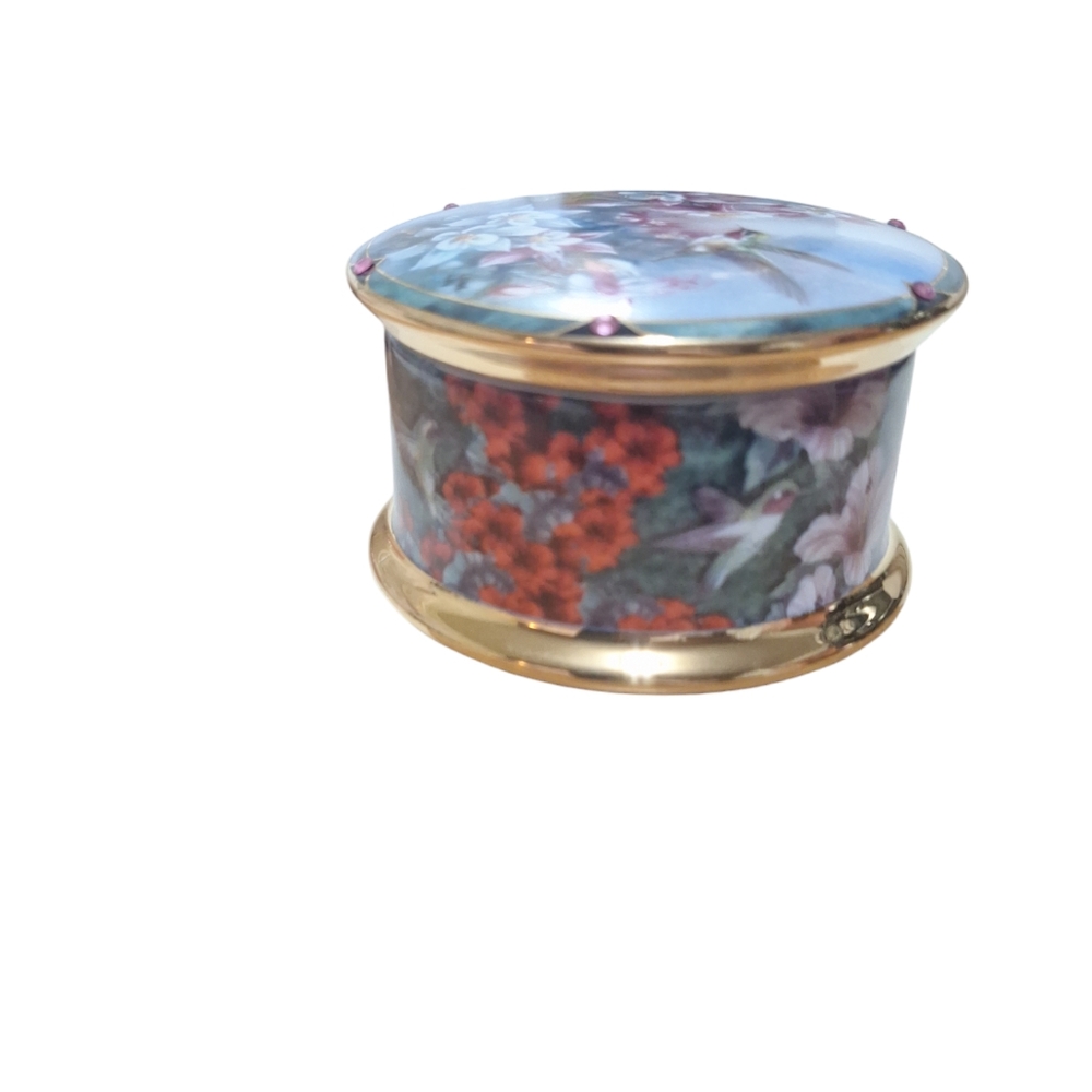Vtg Ardleigh-Elliott "The Calliope Hummingbird" Music Box Artwork By Lena Liu - Picture 5 of 6